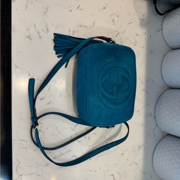 Gucci Blue Crossbody Bag w/CoA - Picture 3 of 5